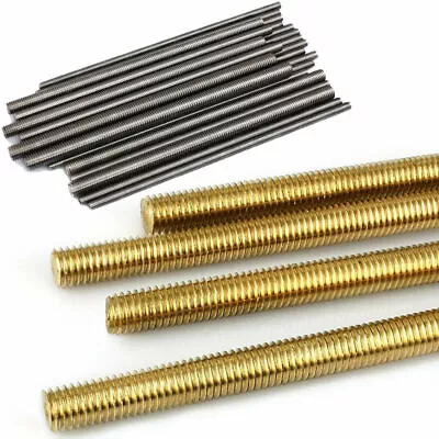 £4.26 • Buy M2 2.5 M3 M4 M5 M6 M8 M10 M12 M16 Threaded Rod Bar Stick Stainless Full-Threaded
