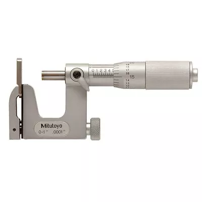 0-1  Multi-anvil Micrometer .0001  Friction Thimble  Mitutoyo 117-107 • $182