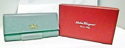 Salvatore Ferragamo Leather Double Gancini Continental Wallet Boxted • $269.72