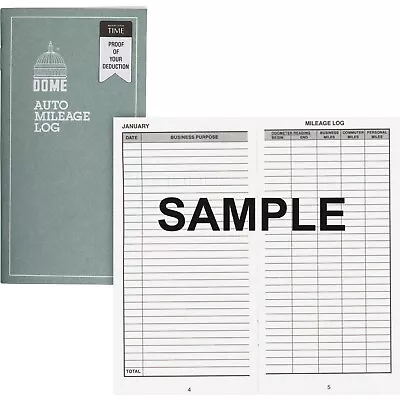 Dome 770 Auto Mileage Log Book! FAST FREE SHIPPING! Monthly Record Keeping! • $6.19