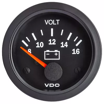 VDO Vision Voltmeter 52mm 8v To 16v Spin Lock Clamp Ring - Race Rally Motorsport • $45.43