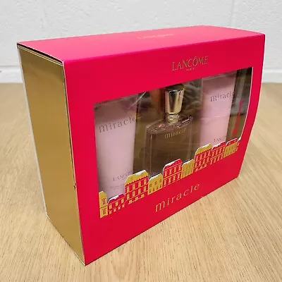 Lancome Paris Miracle Box Set Eau De Parfum 30ml Spray Body Lotion & Shower Gel • £39.95