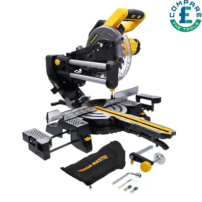 TOUGH MASTER Mitre Saw 1800W 216mm 2 Years Warranty 0-45 Deg With Laser Guide • £115.99