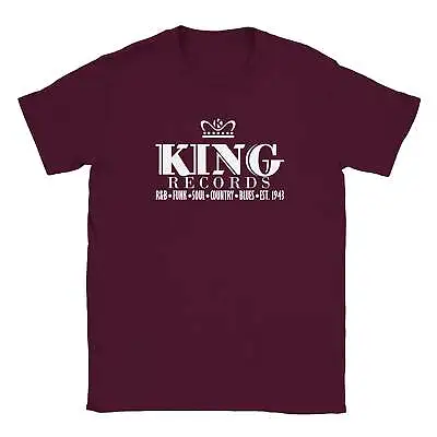 King Records Vintage Record Label Men's Unisex T-Shirt Tee • $24.99