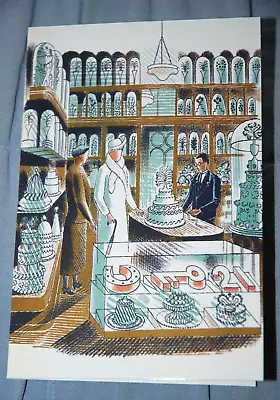 £3.20 • Buy Inside A Cake Shop ~ Eric Ravilious ~ WITH BEST WISHES Card, NEW & Sealed