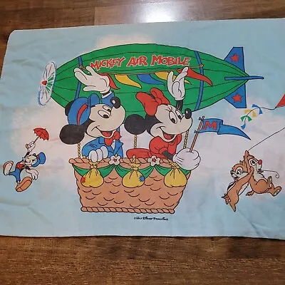 Vintage Walt Disney Productions Mickey Air Mobile Pillowcase Minnie Mouse • $13