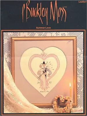P Buckley Moss SUMMER LOVE Cross Stitch Leaflet 105 Love Couple / Amish Country • $3.99