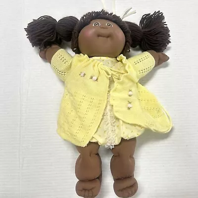 Cabbage Patch Kids / Doll African American Yellow Sweater Diaper Clean No Stain • $30