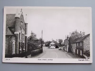 Postcard Skipsea Main Street East Yorkshire Real Photo • £6.50