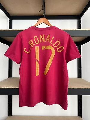 Portugal National Team #17 C. Ronaldo Cristiano Nike 2004 2006 Vintage T-shirt • $70