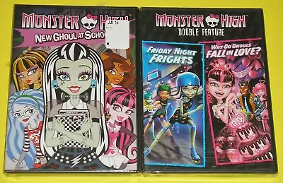 Kid DVD Lot - Monster High: New Ghoul At School & Friday Night Frights (New) • $13.99