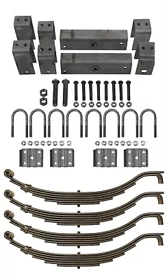 LIBRA 8000# 8K Tandem Trailer Axle Suspension Kit Leaf Spring/U-bolt/Hanger Kit • $504.11