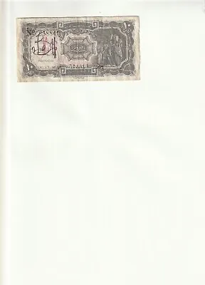 Signed WW2 The Arab Republic Of Egypt 10 Piastres   1940 Banknote RARE LOOK • $18.99