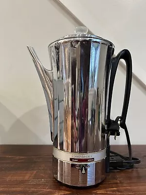 Vintage Universal CoffeeMatic Percolator #4582 1950’s Art Deco Fluted Design • $129.99