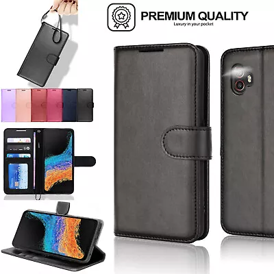 For Samsung Galaxy XCover 6 Pro Premium Flip Leather Wallet Stand Case Cover • £4.95