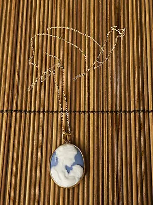 10k Cameo Mother & Child Necklace • $100