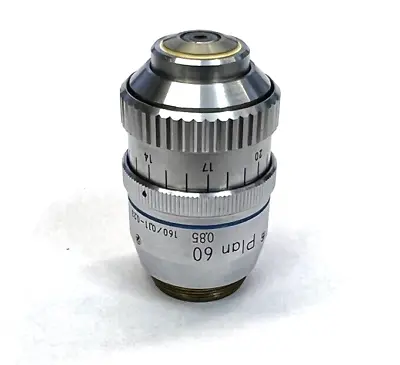Nikon Plan 60X/0.85 Dry Microscope Objective W/ Correction Collar 160mm • $199