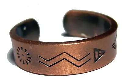 PURE HEAVY COPPER NATIVE STYLE RING Mens Womens Jewelry JL621 Stress Relief NEW • $9.99