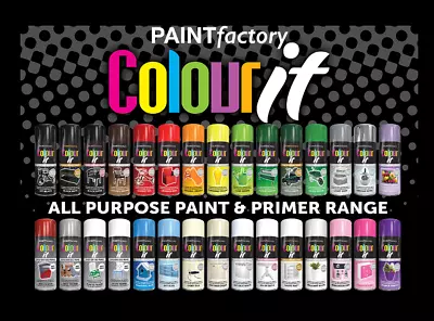 All-Purpose Aerosol Spray Paint Matt Gloss Metal Wood Plastic 200250300& 400ML • £5.29