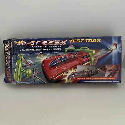Vintage 1991 Hot Wheels Streex Test Trax Racetrack Set Mattel Complete - Fun Toy • $24.99