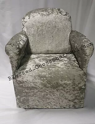 Kids Childrens Chair Armchair Baby Sofa Seat Fabric Upholstered Boutique Velvet • £32.99