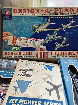 Vintage Design-A-Plane (models) Aircraft Designing Construction Set. Parts. • $10.50