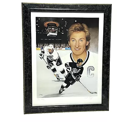 Wayne Gretzky's 2000th NHL Point-Framed Autographed Ltd Edition Print #77/2000 • $387.45