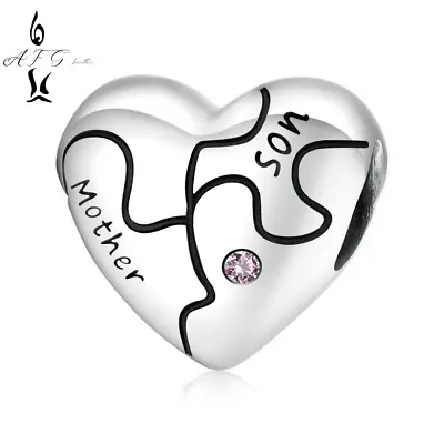 S925 Charm Bead Family Friend Valentine Mum Sister Daughter Nan Friendship AFG  • £17.99