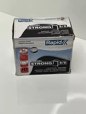 £10 • Buy Rapid SuperStrong 9 Staples 9/8 24871000 4300/5000 Pieces Not Full.