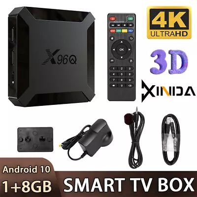 Android 10.0 TV Box X96Q Quad Core HD 4K Media Stream Player Mini PC Dual WiFi • $26.88