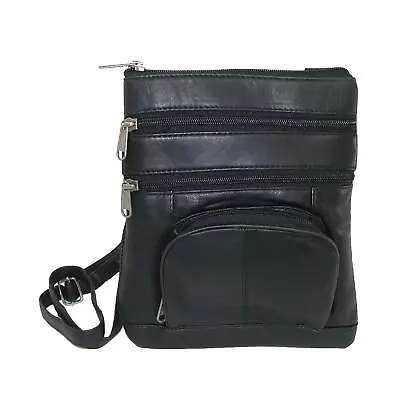New Leather Impressions Women's Multi Pocket Organizer Crossbody Handbag • $20.94