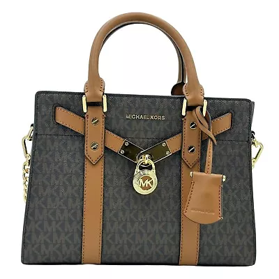 Michael Kors Nouveau Hamilton Small Leather Brown Satchel • $149.99