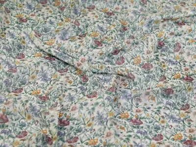 Liberty London Rachel Meadow Regent Silk Sheer Chiffon Fabric Spring - Per Metre • £35.99