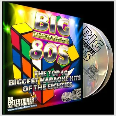 Mr Entertainer Big Karaoke Hits Of The 80s - 40 Tracks / 2 CD+G/CDG Discs Set • £12.95