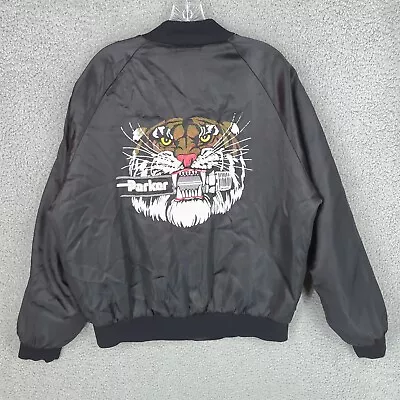 Vintage West Ark Varsity Jacket Mens Large Black USA Tiger Parker Hannifan Holt  • $28