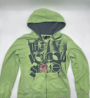 The Volcom Stone Long Sleeve Full Zip Hoodie Men’s Size M Green #C267 • $21.24