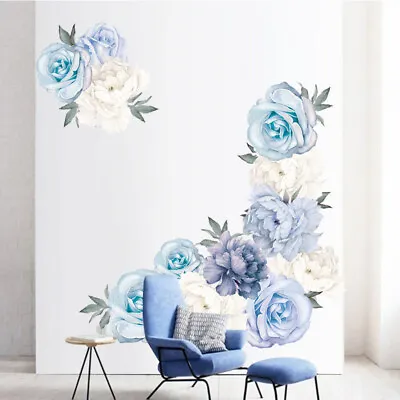 £5.75 • Buy DIY Decal Large Peony Rose Flower Art Wall Sticker Living Room Home Background