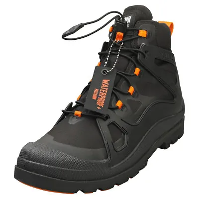 Palladium Pampa Lite + Waterproof Mens Black Fashion Boots • £73.30