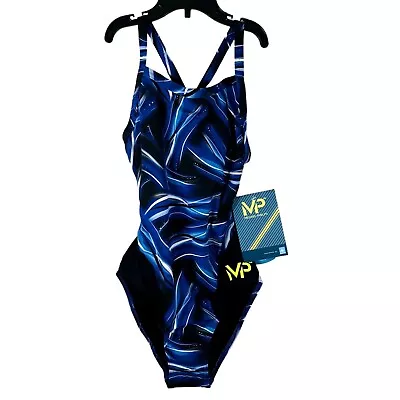 Michael Phelps Aqua Inifinty Size 28  Mid Back Diablo Women's Swimsuit • £26.98