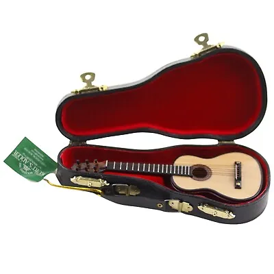 Kurt Adler Mini Acoustic Guitar With Case Christmas Tree Ornament • $17.95