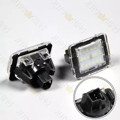 Bright White Led License Plate Lights Fit Mercedes Gl Ml Glk Gla Glc Gle Class • $15.24