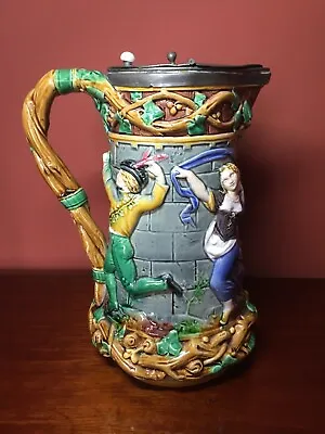 Antique Minton Majolica Tower Jug Date Code For 1874 • $498.98