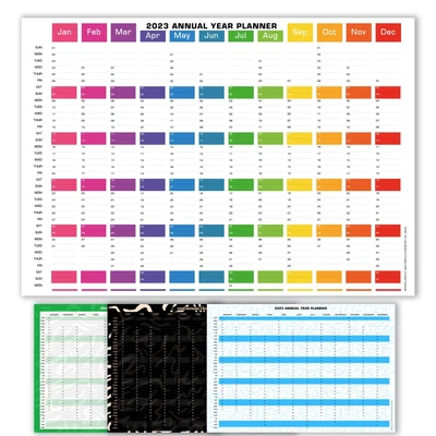 £29.99 • Buy 2023 Annual Year Wall Planner Multi Styled ✔Staff ✔ Holidays | A4 A3 A2 A1 A0