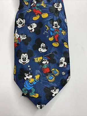 Mickey Mouse Blue Neck Tie - Vtg Disney • $7.99
