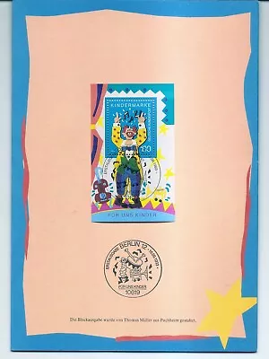 99c Starts - GERMANY FDC Folder 1993 Children's S/S Scott 1813 Michel 1695 • $0.99