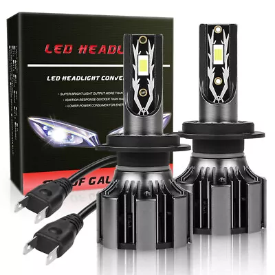 2X 120W H7 LED Headlight Bulb Kit High Low Beam 6000K Super Bright White 25000LM • $14.98