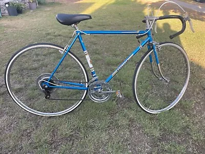 Vintage Peugeot Record Du Monde Bicycle Blue Very Nice Original 54 CM. • $750