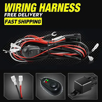 12V 40A Wiring Harness Kit Fuse ON OFF Switch Relay For LED Fog Work Light Bar • $8.99