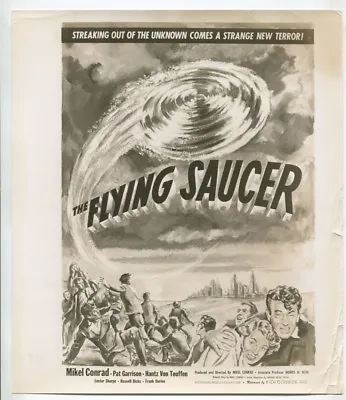 The Flying Saucer 1950 Original Film Photo Mikel Contrad Vintage Science Fiction • $99