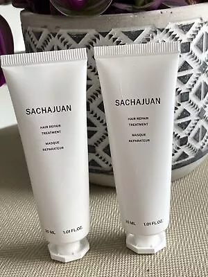 Sachajuan Hair Repair Mask Masque 30ml X 2 Intensive Hair Treatment Sealed • £2.50